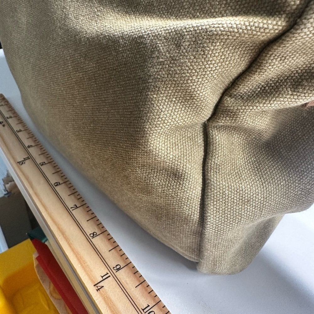 LL BEAN Vintage 90’s Canvas Leather Trim Crossbody Bag - Picture 7 of 14
